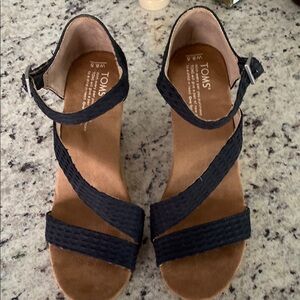 TOMS Women's Black Sandals